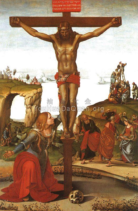 Christ on the Cross with Mary Magdalene - 路加·西诺雷利